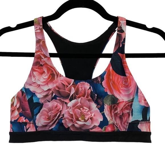 Lululemon Top Speed Secret Garden Sports Bra Size 8 - Picture 5 of 8
